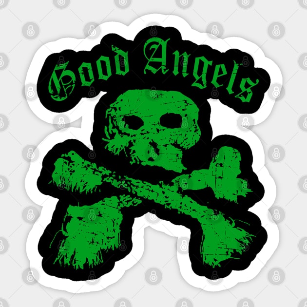 Good Angels with Skull and Bones Sticker by MFK_Clothes